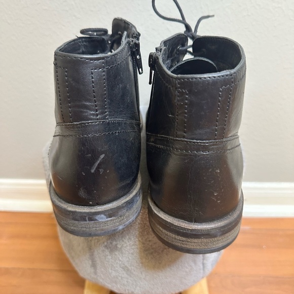 Josef Seibel Jonathan 06 Mens Leather Chukka Lace Up Zip Ankle Boots Size Eu 45 - Picture 4 of 5